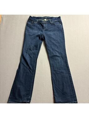Mossimo Supply Co Womens Bootcut Jeans Size 11 Blue Denim Stretch Mid Rise
